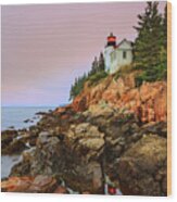 Bass Harbor Head Light - Maine Wood Print