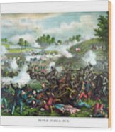 Battle Of Bull Run Wood Print