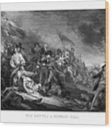 Battle Of Bunker Hill Wood Print