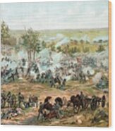 Battle Of Gettysburg Wood Print