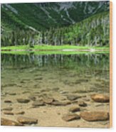 Chimney Pond, Baxter State Park Wood Print