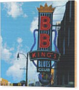 Bb Kings Wood Print