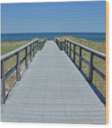 Beach Boardwalk Wood Print