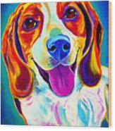 Beagle - Lucy Wood Print