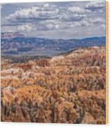 Beautiful Day In Bryce Canyon Wood Print