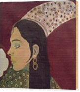 Beauty Queen Of The Mughals Wood Print