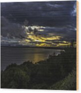 Bellingham Bay Sunset Wood Print