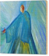 Benevolent Angel With  Cardinal Pedrero Wood Print