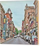 Beverley Historic District - Staunton Virginia - Art Of The Small Town Wood Print