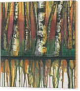 Birch Trees #6 Wood Print