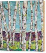 Birch Trees Wood Print