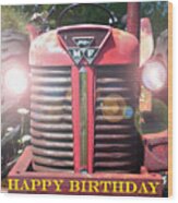 Birthday Card -- Big M-f Wood Print