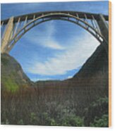 Bixby Creek Bridge Big Sur From Bixby Canyon 2015 Wood Print