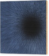 Black Hole Wood Print