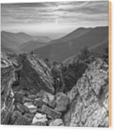 Black Rock Mountain Shenandoah National Park Wood Print