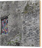 Blarney Castle Window Wood Print