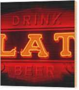 Blatz Beer Wood Print