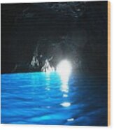 Blue Grotto Capri Wood Print