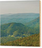 Blue Ridge Mountains Wood Print