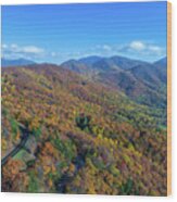 Blue Ridge Parkway Fall Colors 1 Wood Print