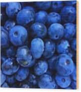 Blueberries Freshly Picked Tasmania Wood Print
