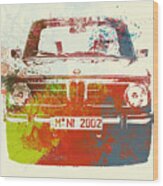 Bmw 2002 Front Watercolor 2 Wood Print