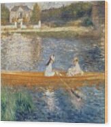 Boating On The Seine Wood Print