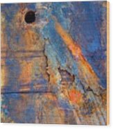 Boatyard Abstract1 Wood Print