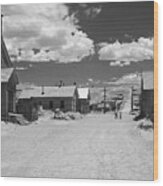 Bodie A Ghost Town Infrared Wood Print