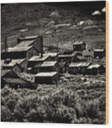 Bodie Ghost Town Stamping Mill Wood Print