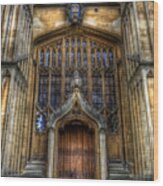 Bodleian Library Door - Oxford Wood Print