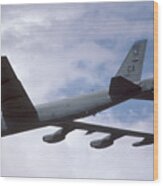 Boeing B-52g Stratofortress 59-2565 93rd Bomb Wing Castle Afb September 17 1992 Wood Print