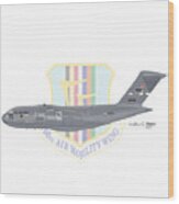 Boeing C-17 Globemaster Iii Travis Afb Wood Print