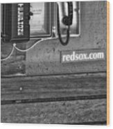 Boston Red Sox Dugout Telephone Bw Wood Print