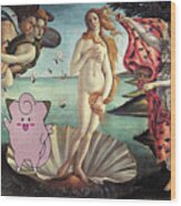 Botticellimon Birth Of Venus Wood Print