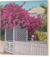 Bougainvillea Crown Wood Print