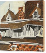 Braque House Wood Print