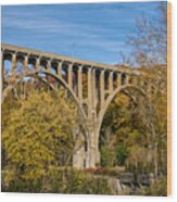 Brecksville - Northfield Bridge Wood Print