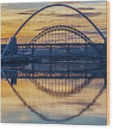 Bridges Over The Tyne Wood Print