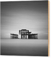 Brighton West Pier Wood Print