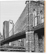Brooklyn Bridge 1.1 Wood Print