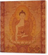 Buddha Antique Tapestry Wood Print