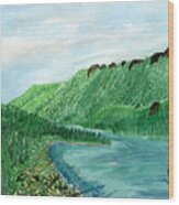 Bull River Bay Wood Print