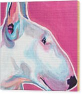 Bull Terrier - Bubblegum Wood Print