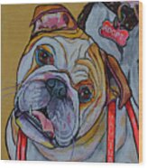 Bulldog Wood Print