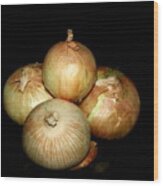 Bunch Of Onions Wood Print