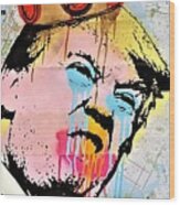 Burger King Trump Wood Print