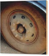 Bus Tyre Wood Print