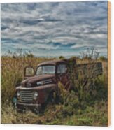 Busted Ford Dumptruck Wood Print