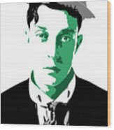 Buster Keaton Wood Print